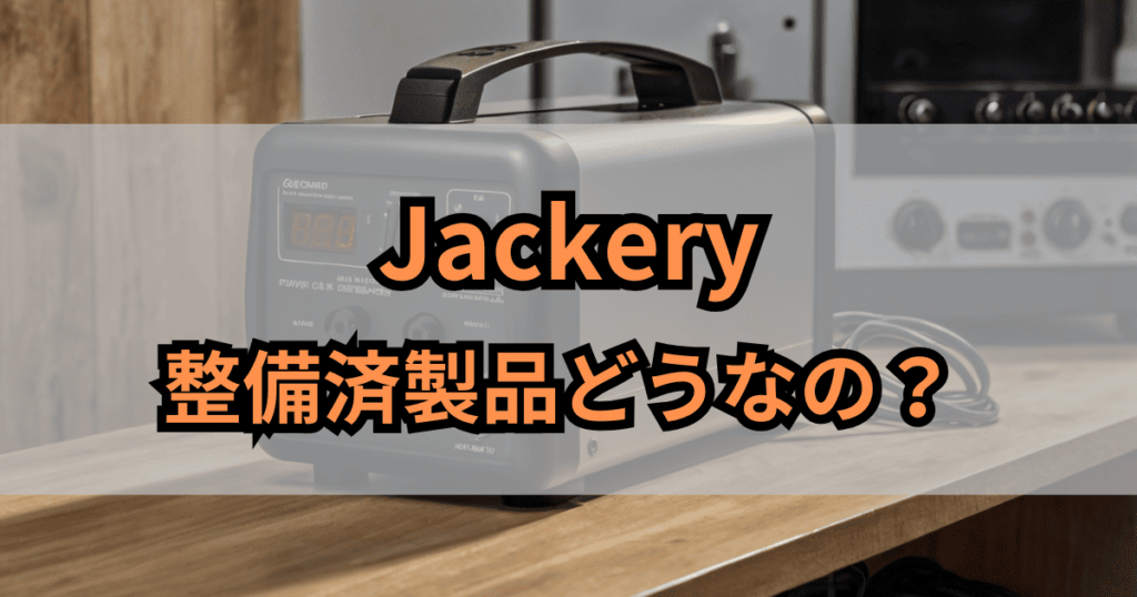 Jackeryの整備済製品は壊れやすいの？メリットデメリットを調査！