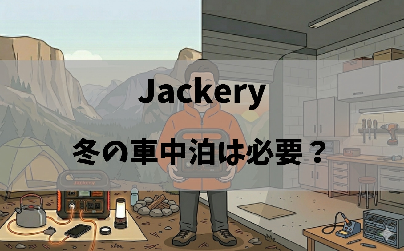 冬の車中泊とJackeryポータブル電源