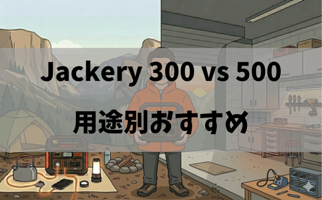 Jackery 300 vs 500 徹底比較