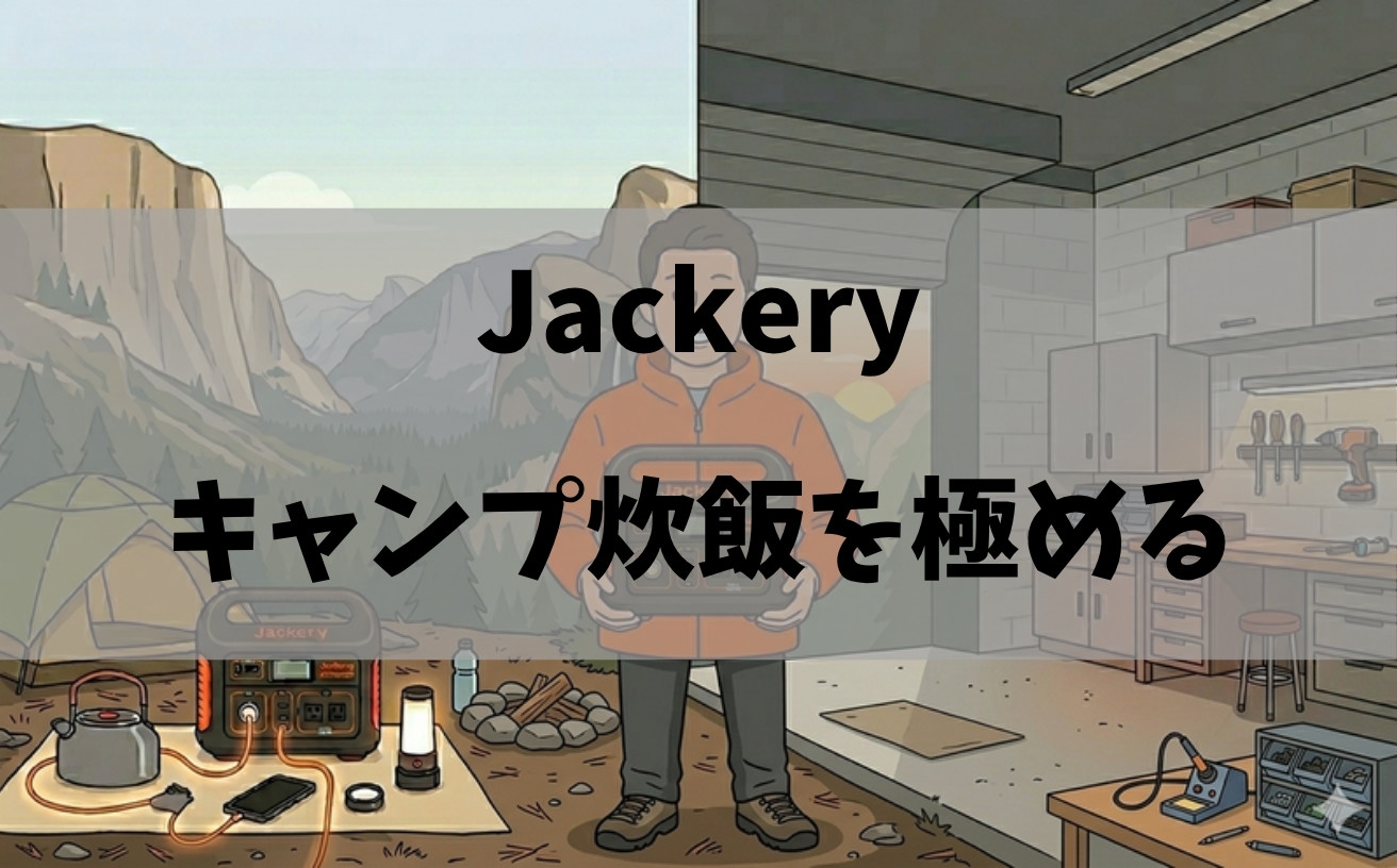 Jackeryでキャンプ炊飯を極めるアイキャッチ画像