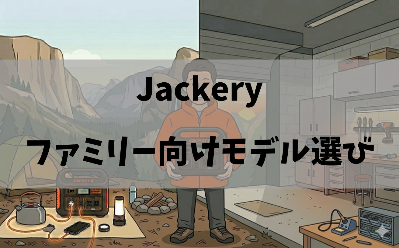 ファミリーキャンプに必要なJackeryの容量と選び方